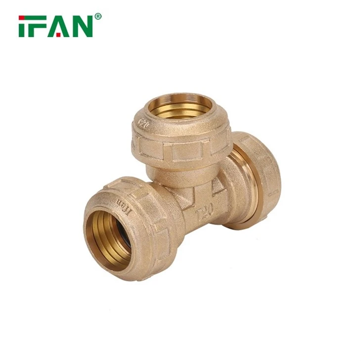 Tee Brass PE Fitting