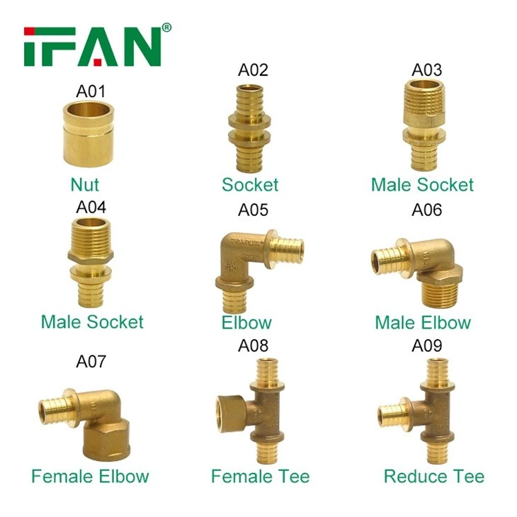 Brass PEX Slide Fittings
